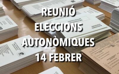 REUNIÓ ELECCIONS AUTONÒMIQUES 14F