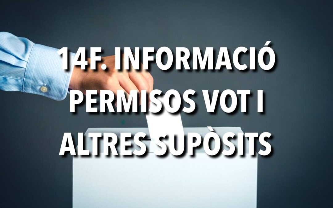 14F. INFORMACIÓ PERMISOS VOT I ALTRES SUPÒSITS