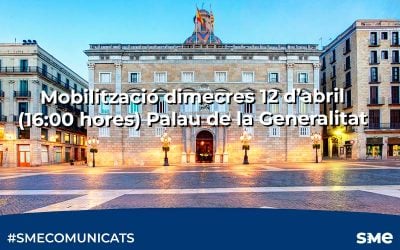 Mobilització dimecres 12 d’abril (16:00 hores) Palau de la Generalitat