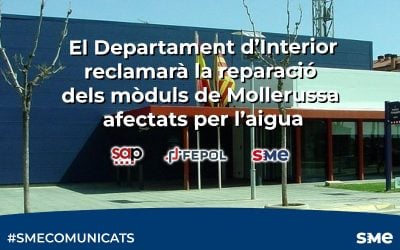 El Departament d’Interior reclamarà la reparació dels mòduls de Mollerussa afectats per l’aigua