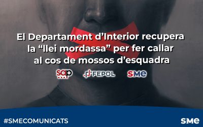 El Departament d’Interior recupera la “llei mordassa” per fer callar al cos de mossos d’esquadra