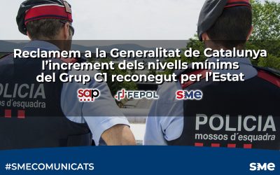 Reclamem a la Generalitat de Catalunya l’increment dels nivells mínims del Grup C1 reconegut per l’Estat