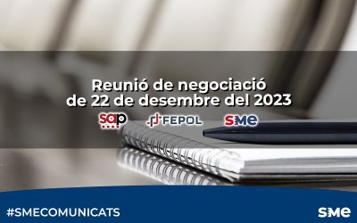 Reunió de negociació de 22 de desembre del 2023