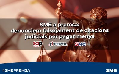 SME a premsa: denunciem falsejament de citacions judicials per pagar menys