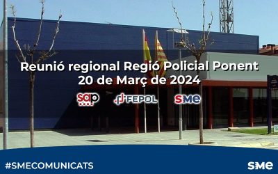 Reunió regional Regió Policial Ponent 20 de Març de 2024