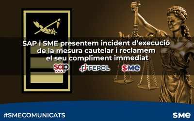 SAP i SME presentem incident d’execució de la mesura cautelar i reclamem el seu compliment immediat