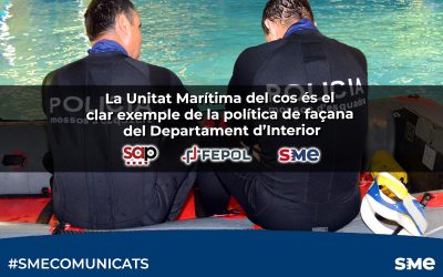 La Unitat Marítima del cos és el clar exemple de la política de façana del Departament d’Interior