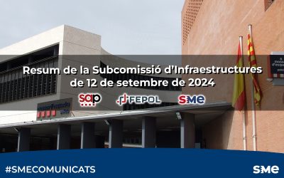 Resum de la Subcomissió d’Infraestructures de 12 de setembre de 2024