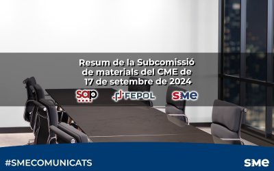 Resum de la Subcomissió de materials del CME de 17 de setembre de 2024