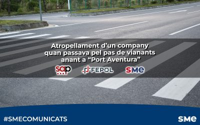 Atropellament d’un company quan passava pel pas de vianants anant a “Port Aventura”