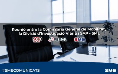 Reunió entre la Comissaria General de Mobilitat, la Divisió d’Investigació Viària i SAP – SME