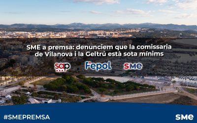 SME a premsa: denunciem que la comissaria de Vilanova i la Geltrú està sota mínims