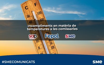 Incompliments en matèria de temperatures a les comissaries