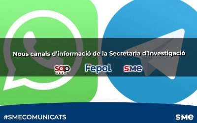 Nous canals d’informació de la Secretaria d’Investigació