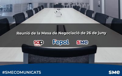 Reunió de la Mesa de Negociació de 26 de juny