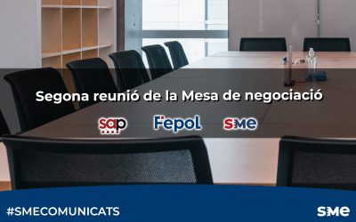 Segona reunió de la Mesa de negociació