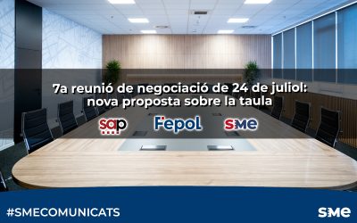 7a reunió de negociació de 24 de juliol: nova proposta sobre la taula