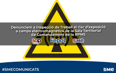 Denunciem a Inspecció de Treball el risc d’exposició a camps electromagnètics de la Sala Territorial de Comandament de la RPMS