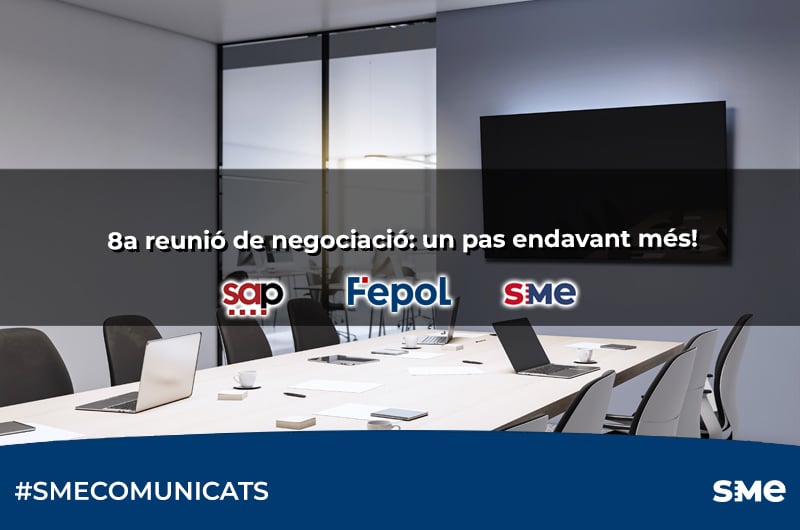 8a reunió de negociació: un pas endavant més!