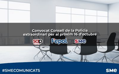 Convocat Consell de la Policia extraordinari per al pròxim 16 d’octubre