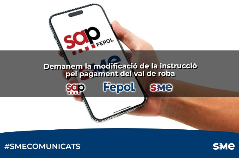 Demanem la modificació de la instrucció pel pagament del val de roba