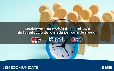 Sol·licitem una revisió de la limitació de la reducció de jornada per cura de menor