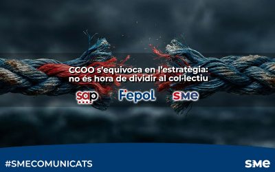 CCOO s’equivoca en l’estratègia: no és hora de dividir al col·lectiu