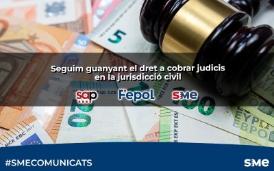 Seguim guanyant el dret a cobrar judicis en la jurisdicció civil
