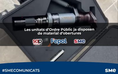 Les unitats d’Ordre Públic ja disposen de material d’obertures