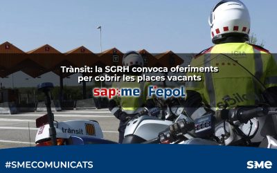 Trànsit: la SGRH convoca oferiments per cobrir les places vacants